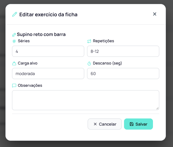 Tela do sistema evolua.run