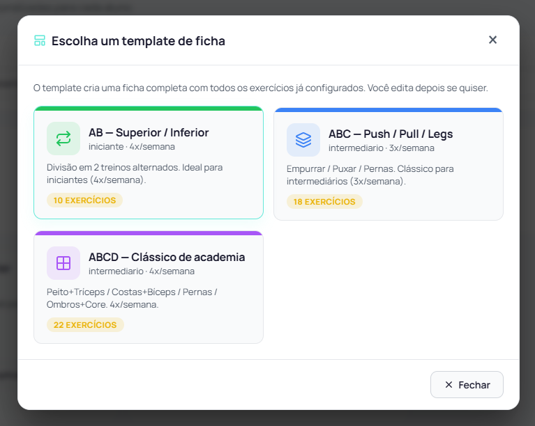 Tela do sistema evolua.run